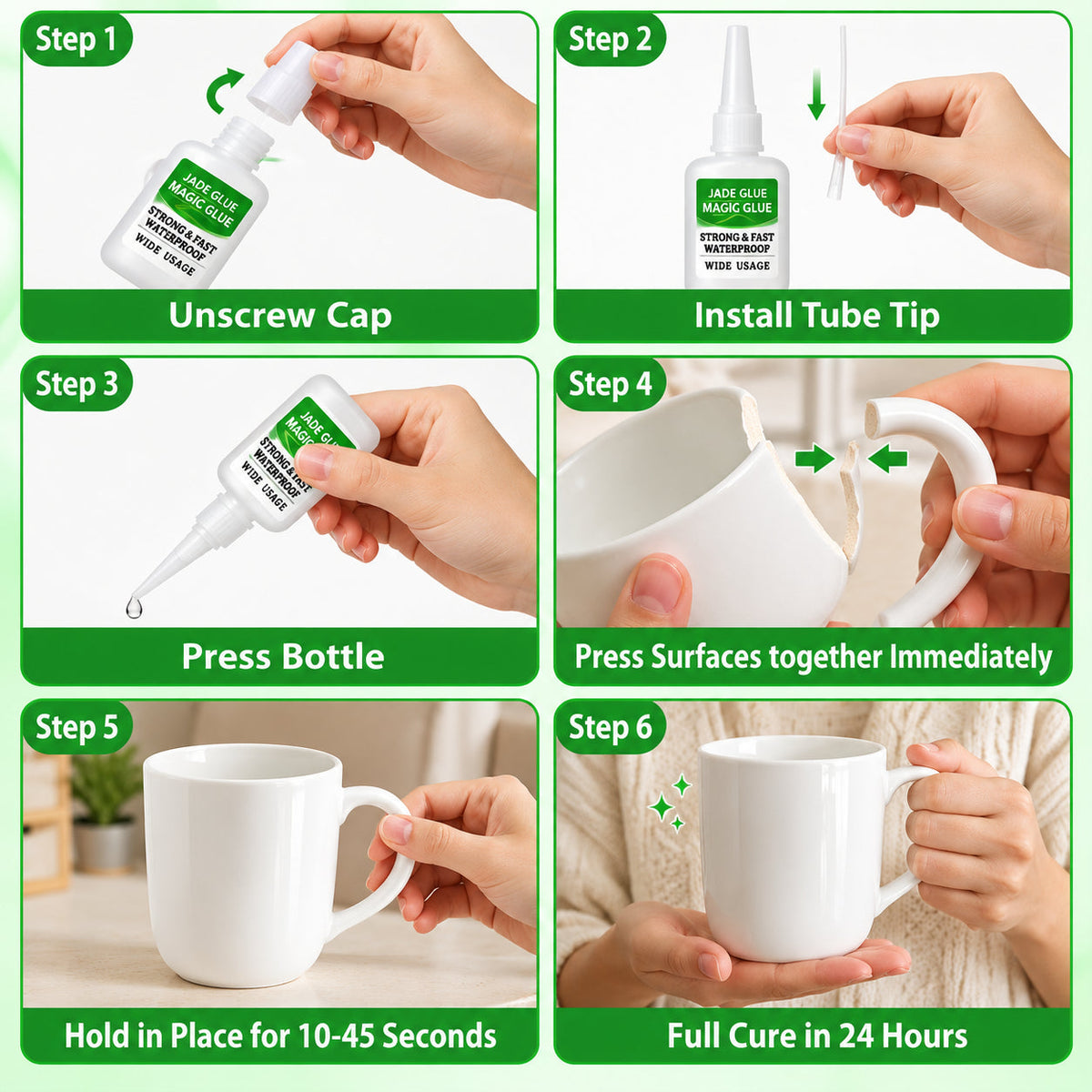 🔥 Limited-Time 49% OFF💪 Magic Super Glue 4-Pack | Instant Bond with Precision Tips