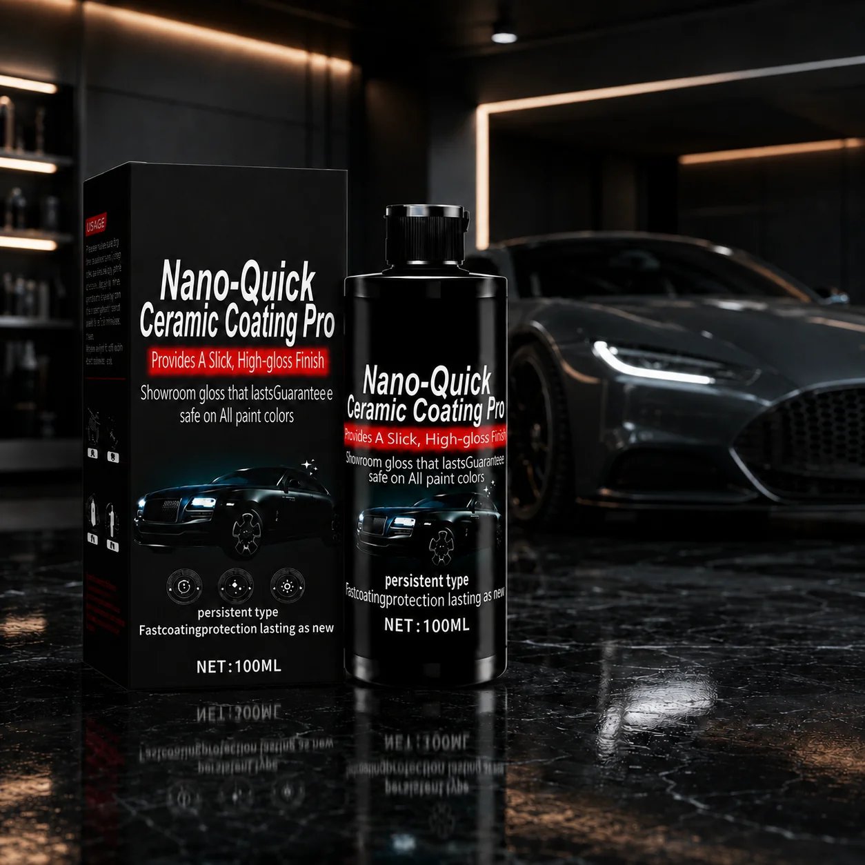 🚗✨ 49% OFF Limited Time – Nano Ceramic Car Coating Kit with Microfiber Towel 🔥