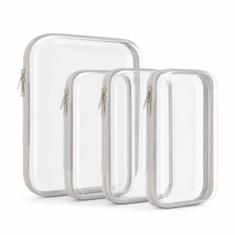🔥 Limited-Time 49% OFF 🧳 Clear Hard Shell Packing Cubes | 💧 Waterproof PET Travel Organizer Bags