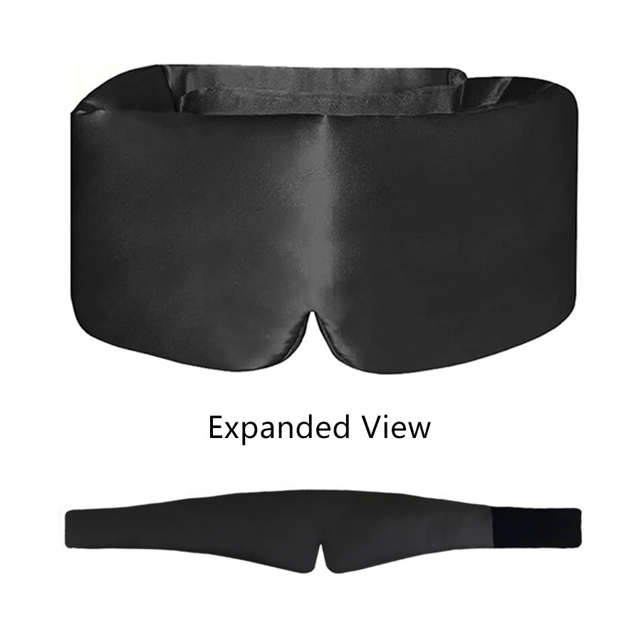 🔥Limited-time 49% off🔥😴Stretch Satin Sleep Mask, Adjustable Light Blocking Eye Mask for Travel Night Rest🛏️