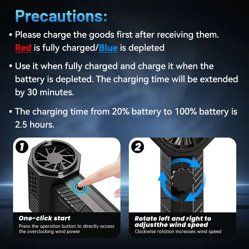 📢 49% OFF🔥 Powerful Turbo Mini Jet Fan 130000RPM 💨💪 USB‑C Rechargeable Compact Air Duster