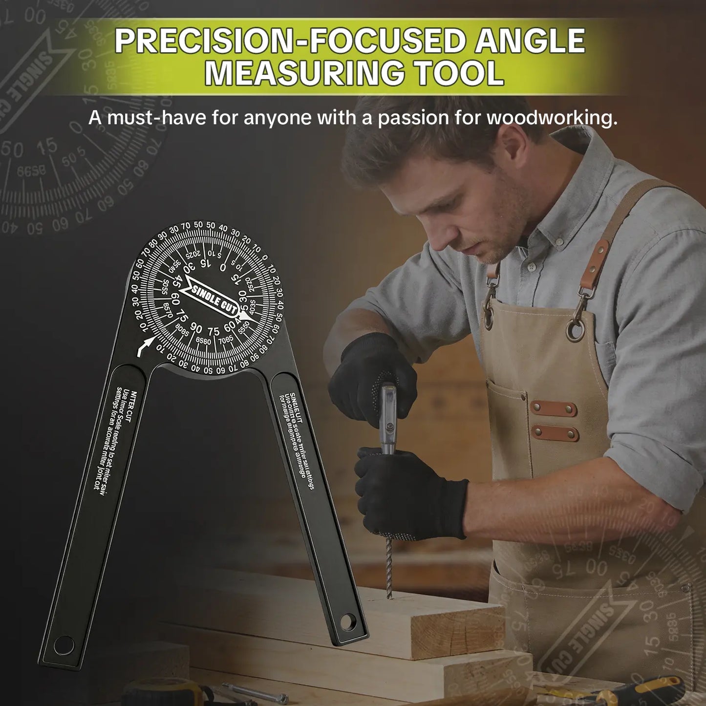🔥 Limited Time 49% OFF | Precision Aluminum Miter Saw Protractor – Perfect Angle Finder For Woodworking Projects