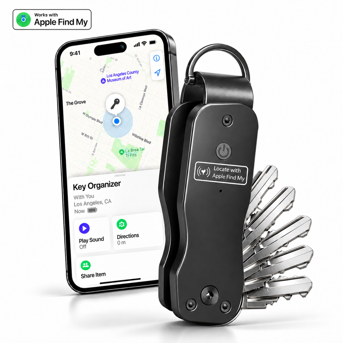 💥 LIMITED TIME 49% OFF 🔑 Smart Key Organizer with Find My 📍 Compact Everyday Key Holder