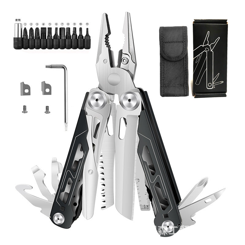 🔥LAST DAY 49% OFF🔥💪16-in-1 Multitool with Large Scissors | 🔧Compact Outdoor Tool for Camping & Repairs