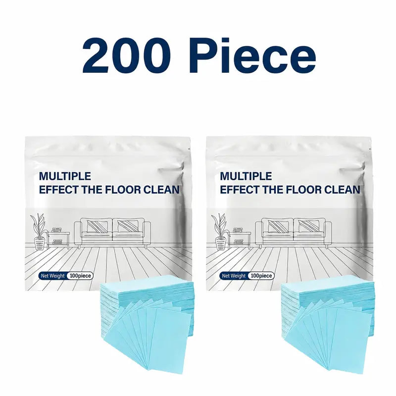 Multi-Surface Floor Cleaning Tablets - 100/200 Pack for Sparkling Floors