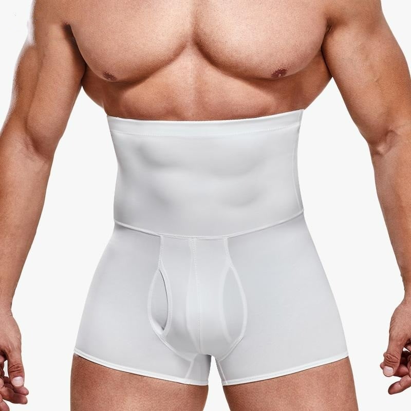 Men's High Waist Shapewear Boxer Briefs