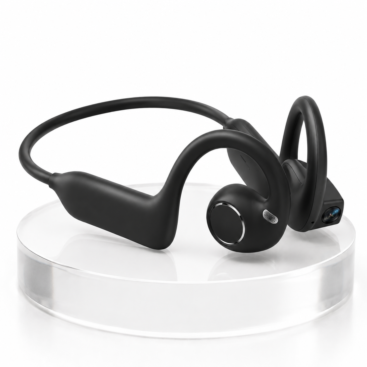 🔥 49% OFF Limited Offer - 8MP Smart Camera Open-Ear Headset – EIS Video, AI Assistance & 12H Battery