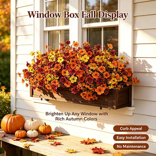 🔥LAST DAY 49% OFF🔥🍂Fall UV Resistant Artificial Flowers 🌺Fake Autumn Floral Stems