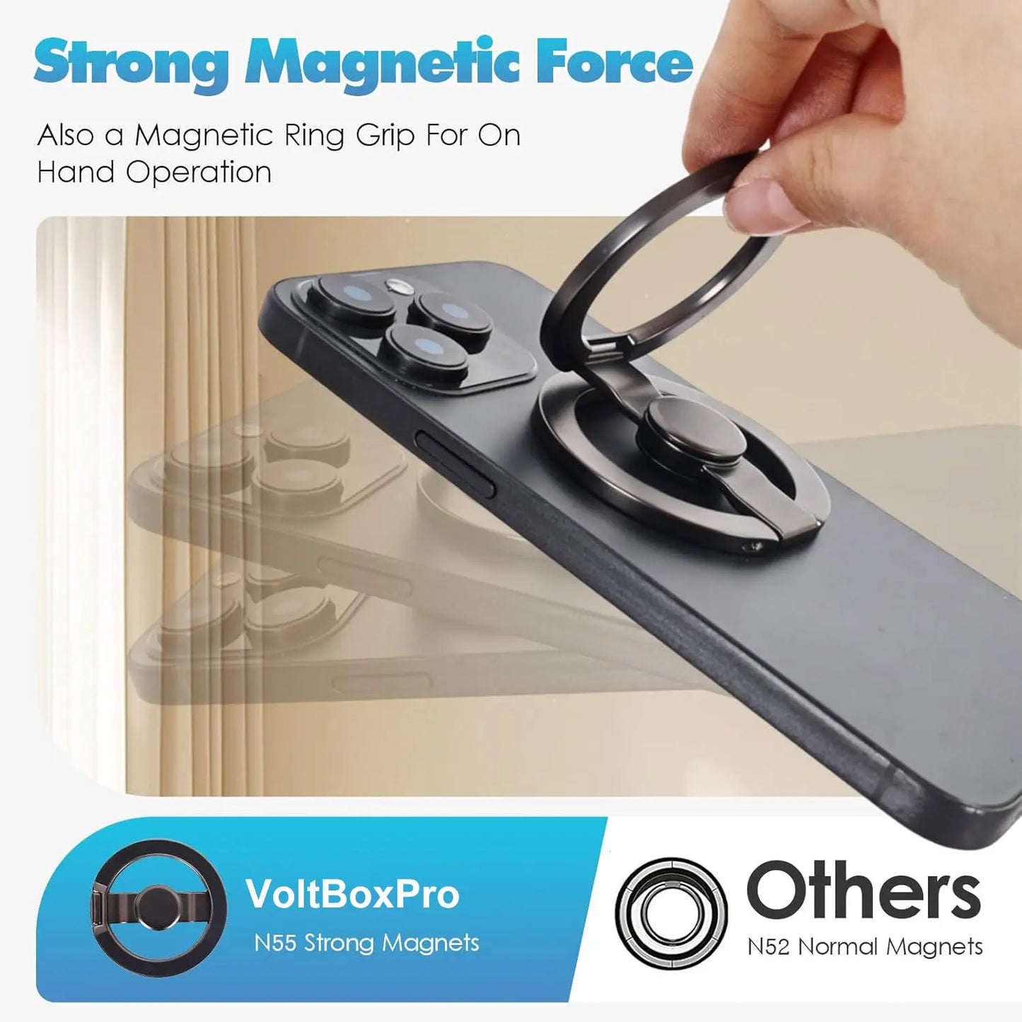 🔥Limited Time-49% OFF🧲Magnetic Phone Stand & Fidget Spinner Combo for iPhone 🌀