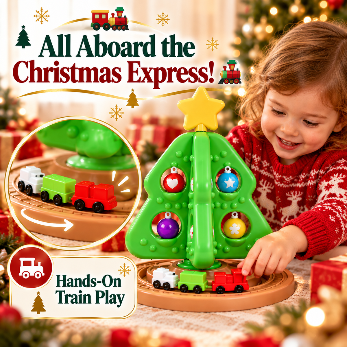 🎄🎁 My First Christmas Tree | Toddler Decorating Toy Set with Ornaments & Mini Train 🚂