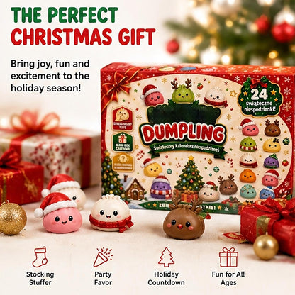 🔥 Limited-Time 49% OFF 🎄 24-Day Christmas Dumpling Squishy Advent Calendar 🎁