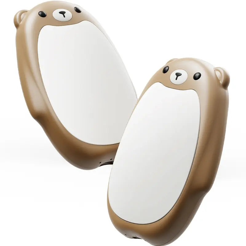 🐻 2-Pack Magnetic Bear Hand Warmers – Rechargeable, 3 Heat Levels & Pocket-Sized