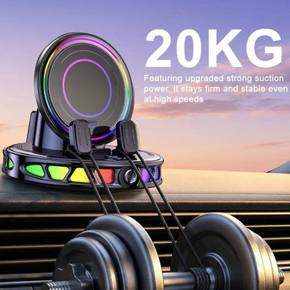 🔥 Limited-Time 49% OFF | RGB Wireless Charging Car Mount