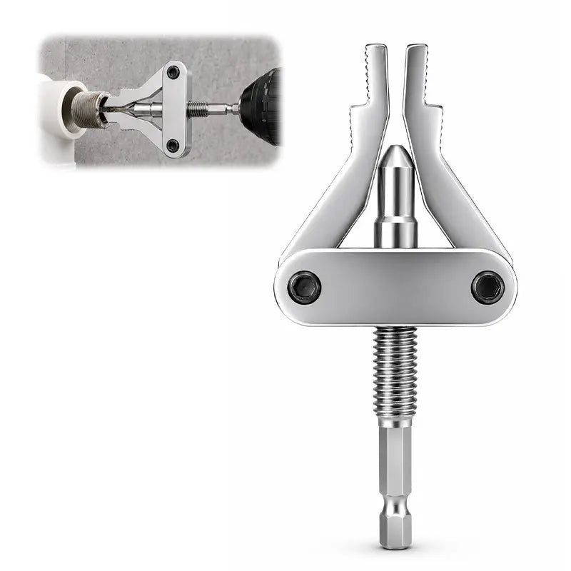 📢LAST DAY 49% OFF🔥💪Universal Drill‑Powered Broken Pipe Nipple Thread Extractor Tool⚒️