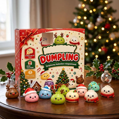 🔥 Limited-Time 49% OFF 🎄 24-Day Christmas Dumpling Squishy Advent Calendar 🎁