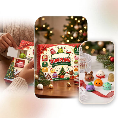 🔥 Limited-Time 49% OFF 🎄 24-Day Christmas Dumpling Squishy Advent Calendar 🎁
