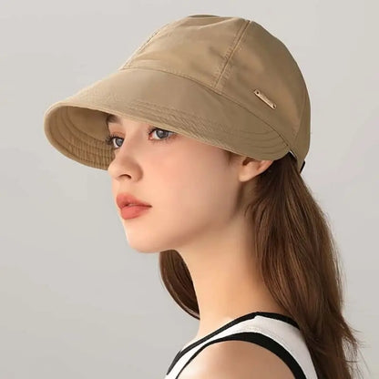 🧢🛡️Women UPF80+ Quick Dry Sun Hat, Wide Brim Water Resistant Bucket Cap with Adjustable Elastic Strap