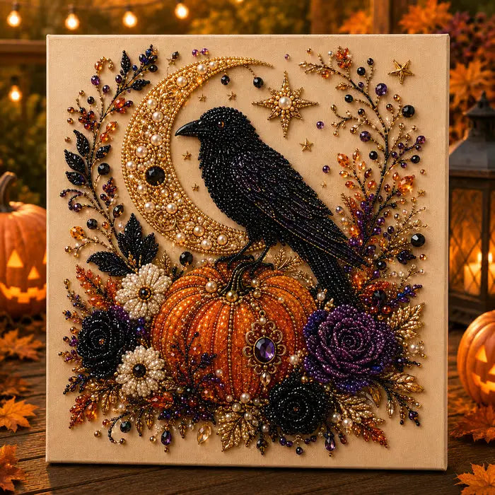 🔥Limited-time 49% off🔥👻 Halloween 3D Diamond Painting Kit ✨ DIY Crystal Bead Canvas Craft