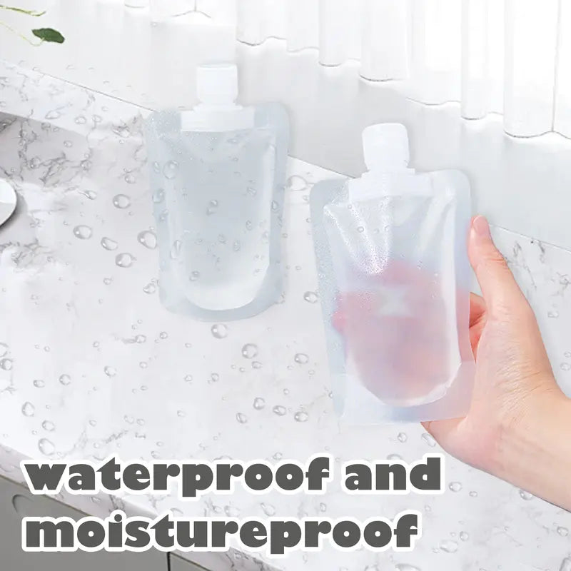 🔥Limited-time 49% off🔥✈️50ml Travel Liquid Pouches Leak Proof PET Squeeze Bags