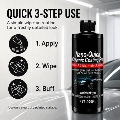 🚗✨ 49% OFF Limited Time – Nano Ceramic Car Coating Kit with Microfiber Towel 🔥