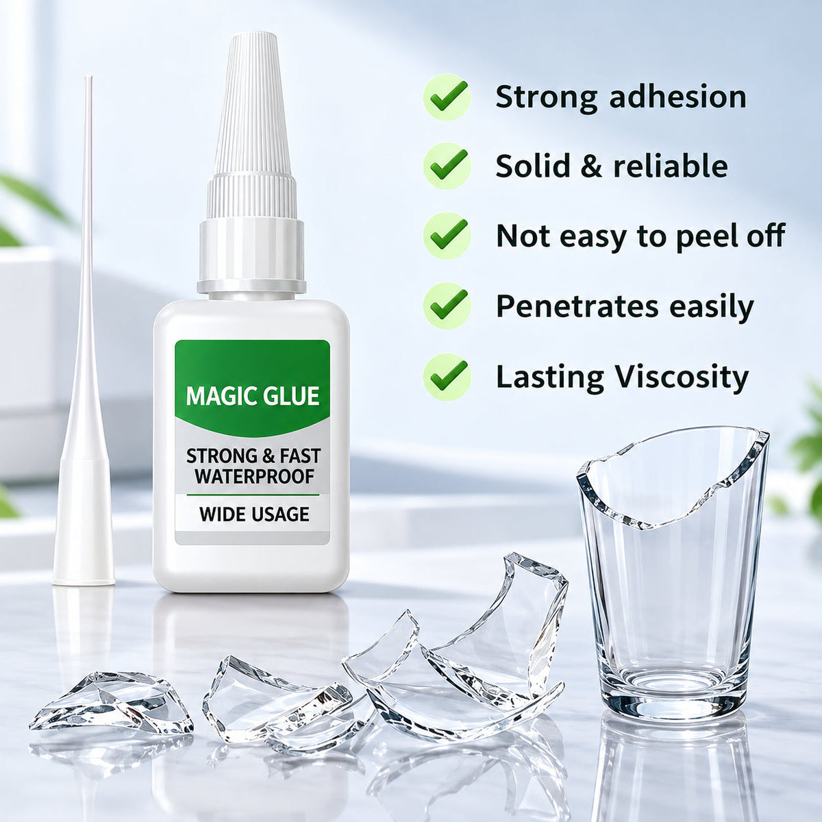 🔥 Limited-Time 49% OFF💪 Magic Super Glue 4-Pack | Instant Bond with Precision Tips