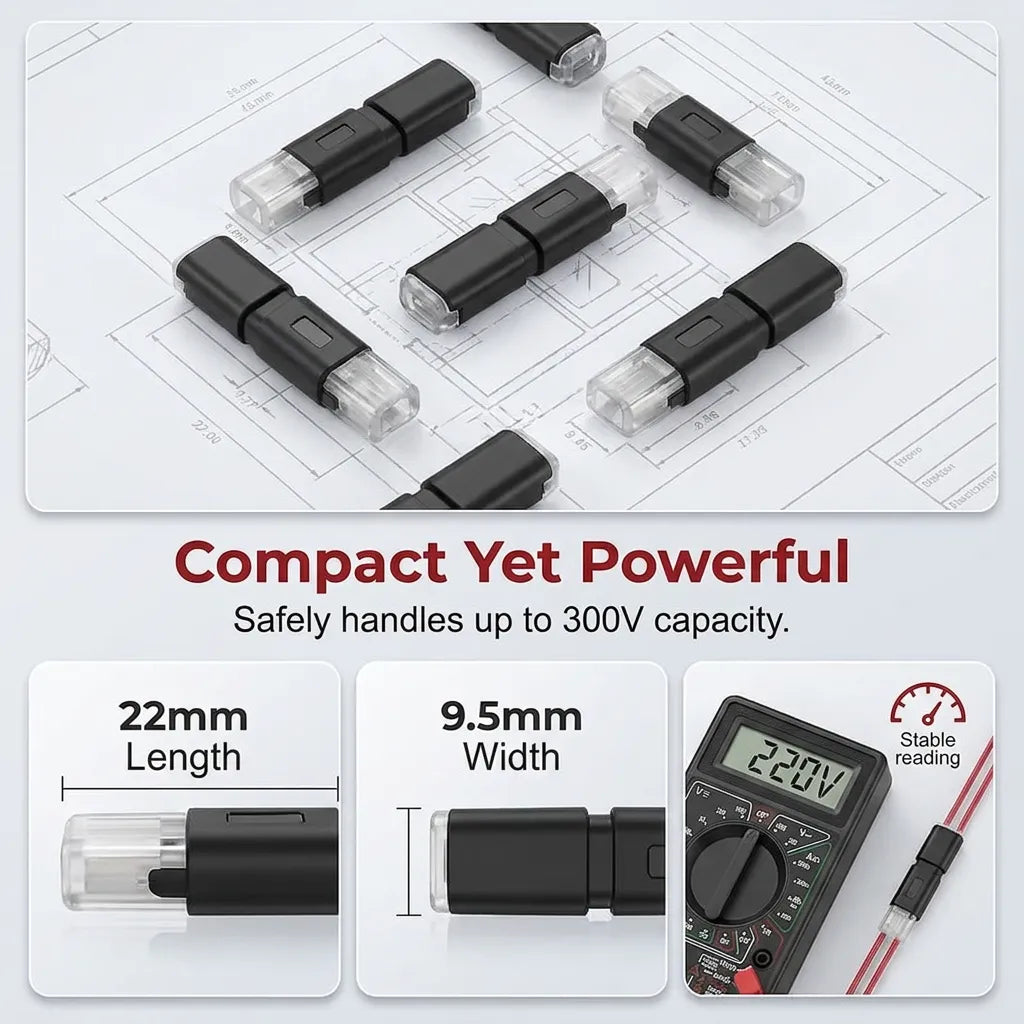 🔥 Limited-Time 49% OFF |⚡ D2 Quick Wire Connector 🔌 2-Pin No-Strip Electrical Terminal