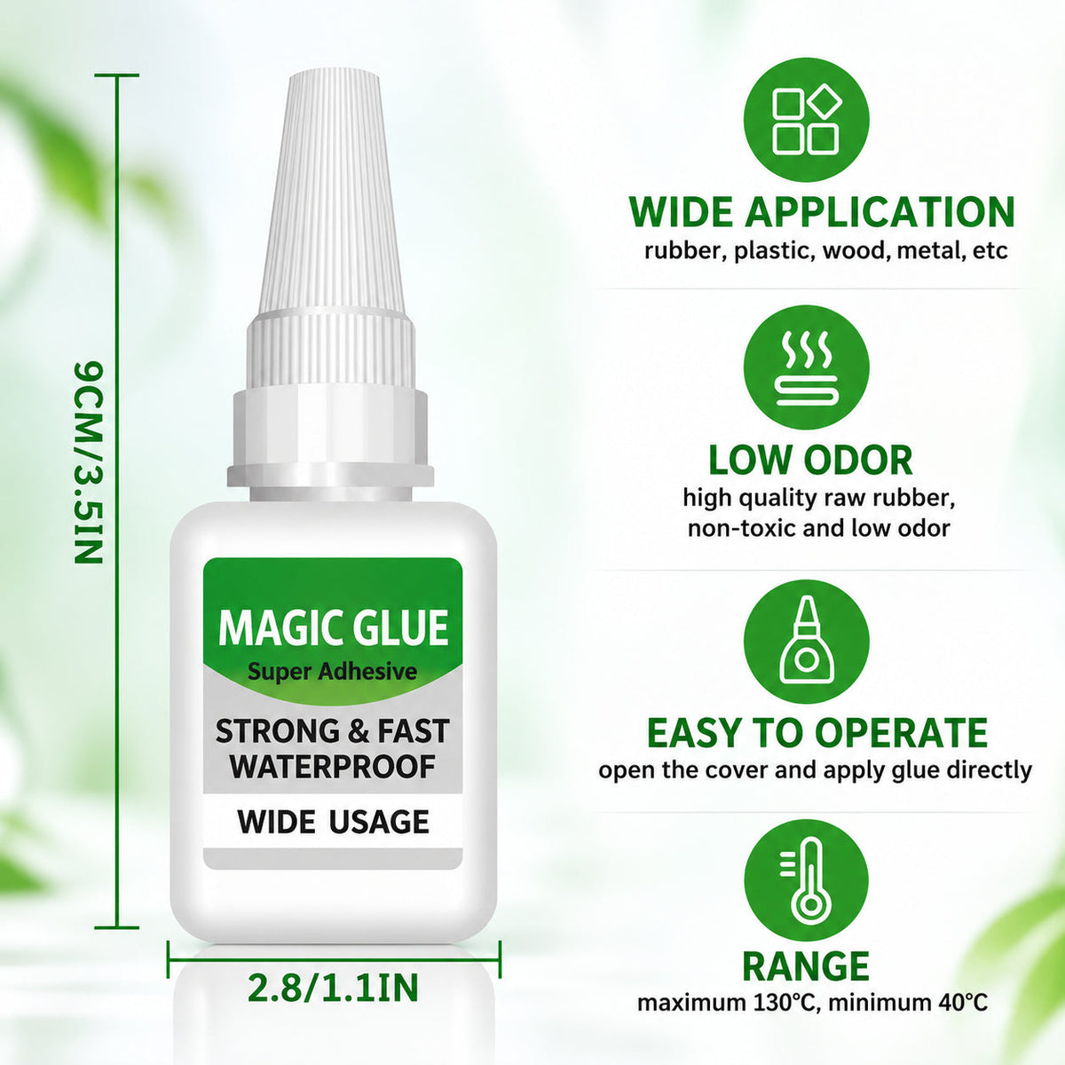 🔥 Limited-Time 49% OFF💪 Magic Super Glue 4-Pack | Instant Bond with Precision Tips