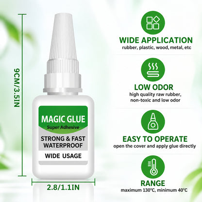 🔥 Limited-Time 49% OFF💪 Magic Super Glue 4-Pack | Instant Bond with Precision Tips