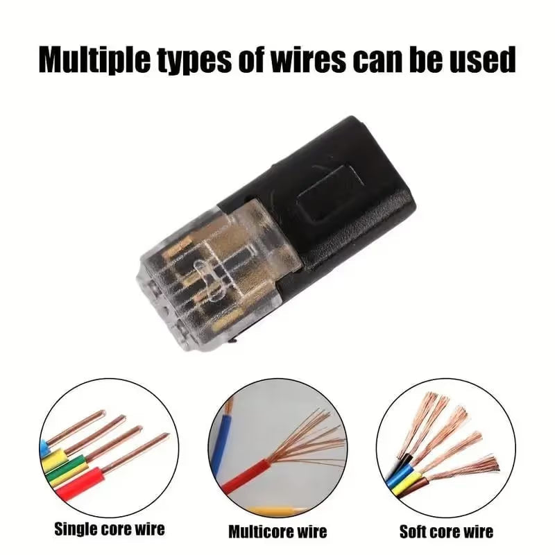 🔥 Limited-Time 49% OFF |⚡ D2 Quick Wire Connector 🔌 2-Pin No-Strip Electrical Terminal