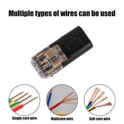 🔥 Limited-Time 49% OFF |⚡ D2 Quick Wire Connector 🔌 2-Pin No-Strip Electrical Terminal