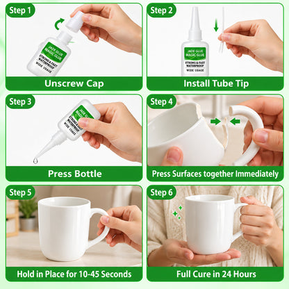 🔥 Limited-Time 49% OFF💪 Magic Super Glue 4-Pack | Instant Bond with Precision Tips