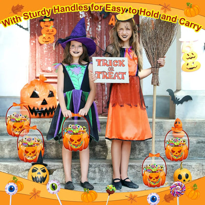 🔥Limited Time 49% OFF - Halloween Favor Bags Transparent Pumpkin Sealed Pouches🍬