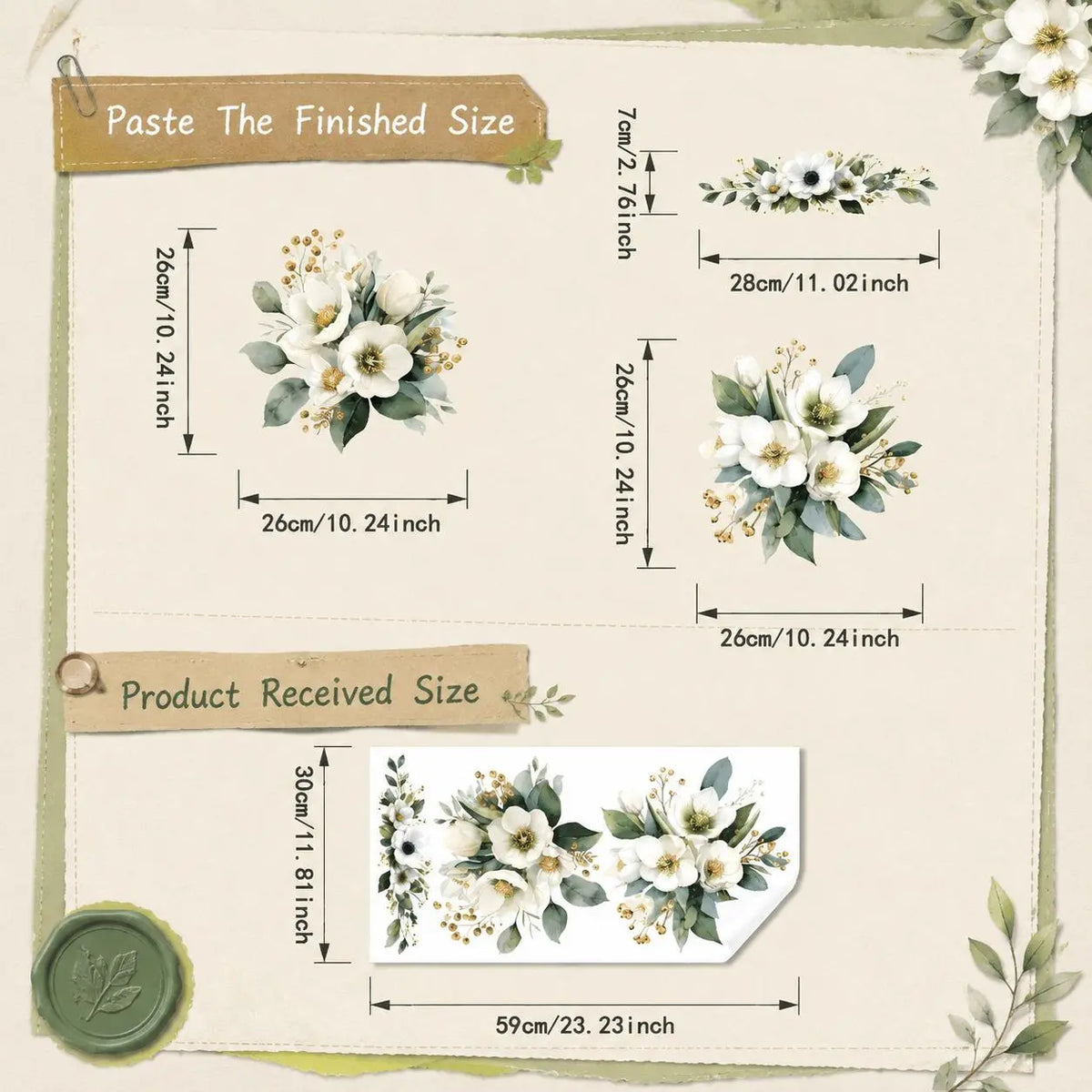 🔥 Limited-Time 49% OFF 🌸 Golden Floral Toilet Stickers – Pearl-Inspired Bathroom Decals