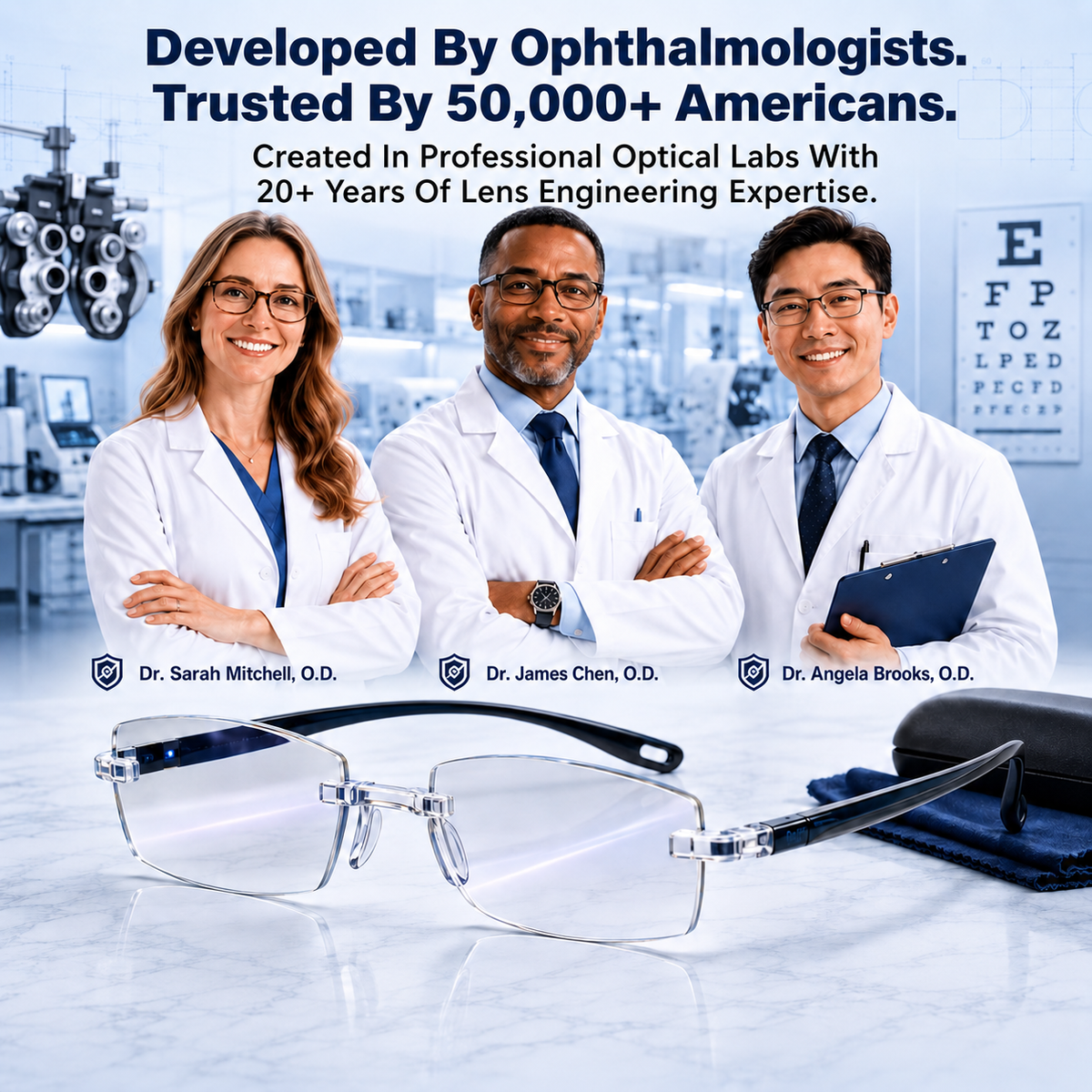 🔥 Limited-Time 49% OFF 👓 Rimless Photochromic Reading Glasses | 💎 Diamond-Cut Lightweight Design
