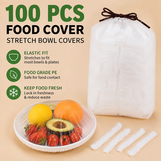 🔥LAST DAY 49% OFF🔥🍽️ Elastic Stretch Bowl Covers 🔁Disposable Microwave Safe Food Storage Covers