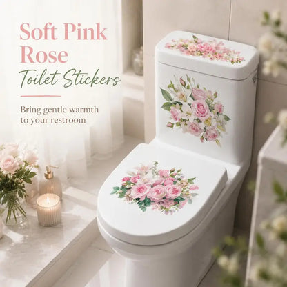 🔥 Limited-Time 49% OFF 🌸 Golden Floral Toilet Stickers – Pearl-Inspired Bathroom Decals
