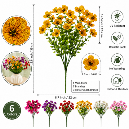 🔥LAST DAY 49% OFF🔥🍂Fall UV Resistant Artificial Flowers 🌺Fake Autumn Floral Stems