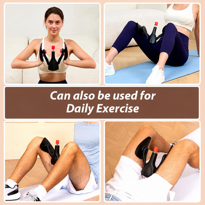 🚀Dual Spring Kegel Exerciser! 122LBF Adjustable Thigh Trainer 360° Rotatable for Full-Body Home Fitness