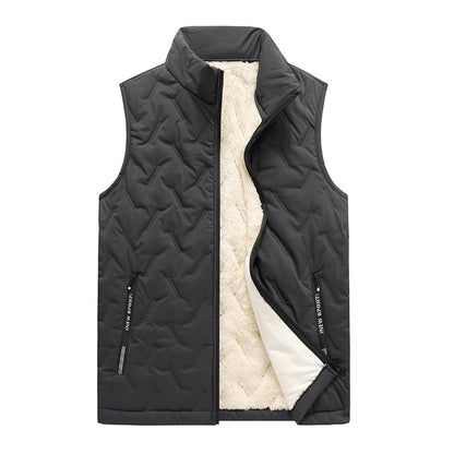 🔥Last Day 49%| Men’s Fleece-Lined Quilted Vest ❄️ Warm & Lightweight Winter Layer