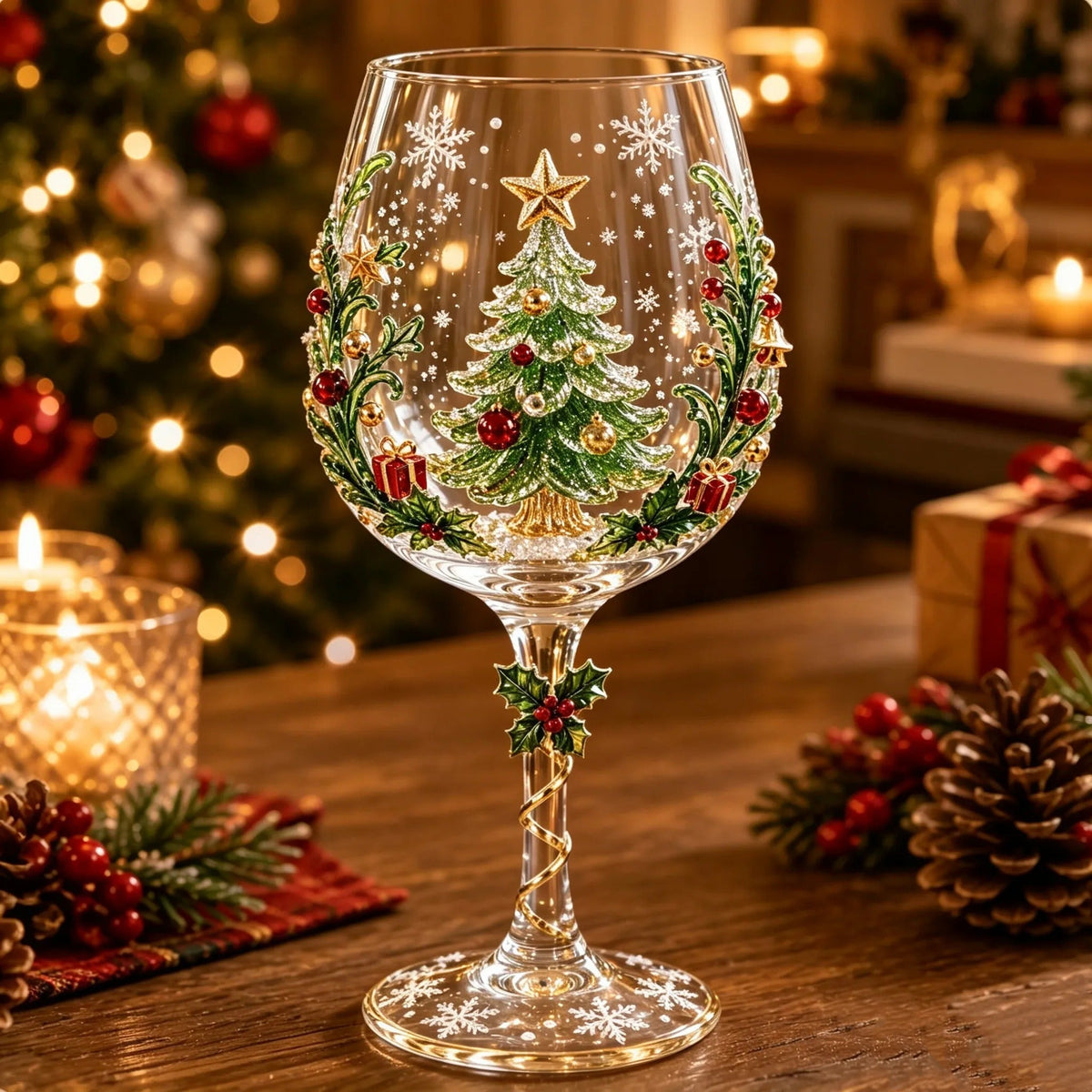 🎅Limited Edition🎄 Christmas Hosting Essential | 6-Piece Festive 3D Wine Glass Gift Set