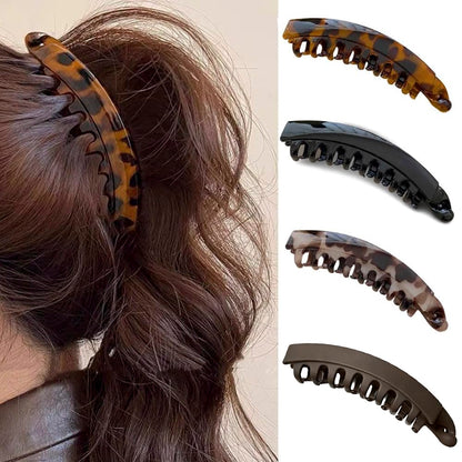 🔥HOT SALES✨Retro Banana Hair Clips 2 Pack | Non-Slip Ponytail Hair Barrette
