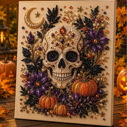 🔥Limited-time 49% off🔥👻 Halloween 3D Diamond Painting Kit ✨ DIY Crystal Bead Canvas Craft