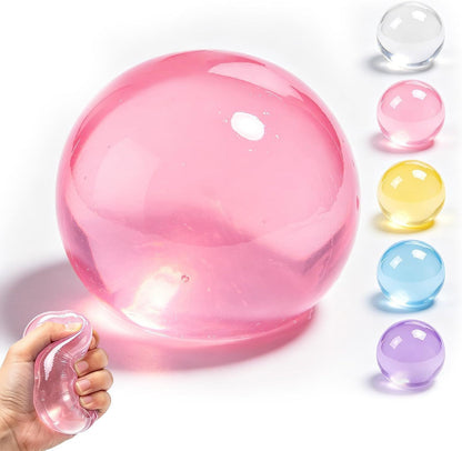 🍬Crystal Clear Jelly Squeeze Ball🥰  Soft Coconut Oil Fidget Toy, Perfect Stress Buster for Boredom & Anxiety