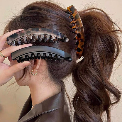 🔥HOT SALES✨Retro Banana Hair Clips 2 Pack | Non-Slip Ponytail Hair Barrette