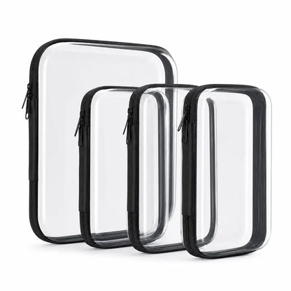 🔥 Limited-Time 49% OFF 🧳 Clear Hard Shell Packing Cubes | 💧 Waterproof PET Travel Organizer Bags
