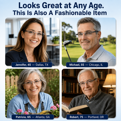 🔥 Limited-Time 49% OFF 👓 Rimless Photochromic Reading Glasses | 💎 Diamond-Cut Lightweight Design