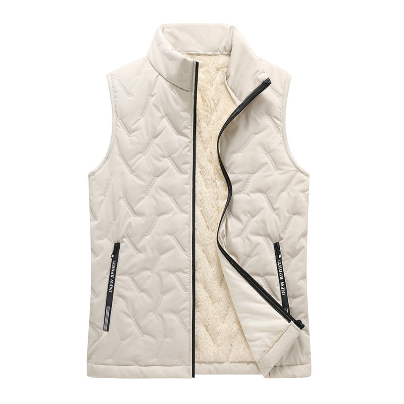 🔥Last Day 49%| Men’s Fleece-Lined Quilted Vest ❄️ Warm & Lightweight Winter Layer