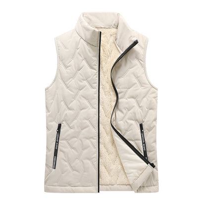 🔥Last Day 49%| Men’s Fleece-Lined Quilted Vest ❄️ Warm & Lightweight Winter Layer