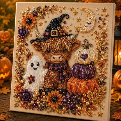 🔥Limited-time 49% off🔥👻 Halloween 3D Diamond Painting Kit ✨ DIY Crystal Bead Canvas Craft