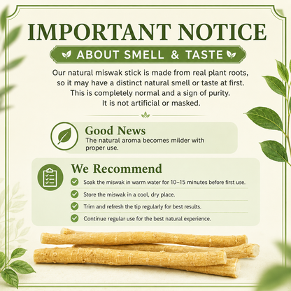 Natural Miswak Stick | Organic Toothbrush Alternative for Fresh Breath